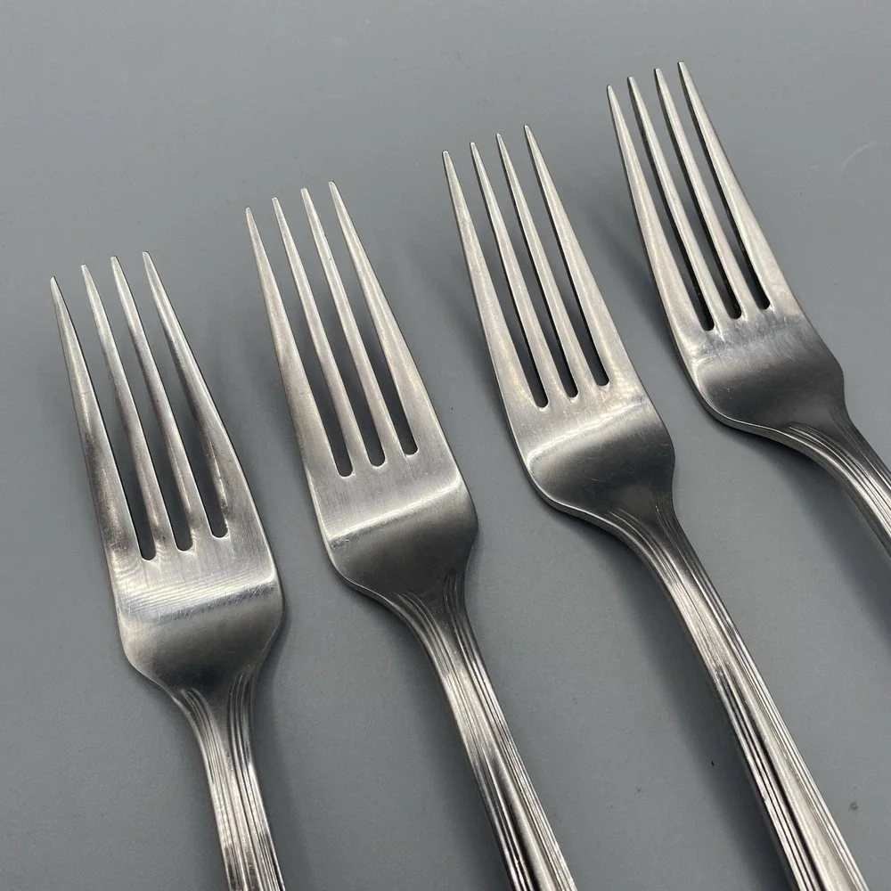 Lenox ARCHWAY Dinner‎ Forks 4pcs Stainless Flatware Replacement 18/10